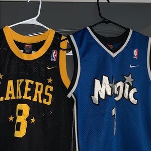 Vintage Kobe & Mcgrady youth jersey’s bundle